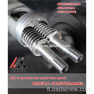 KRAUSS-MAFFEI gemello estrusore parallelo Screw Barrel